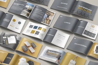 create your unique and professional logo and brand guidelines