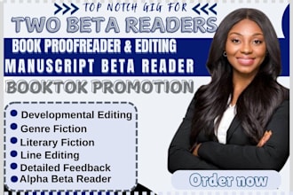 beta read, and review your story, book, novel, wattpad booktok promotion