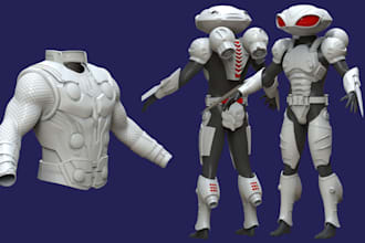 sculpt 3d cosplay costume 3d wearable armor mask helmet props for 3d printing
