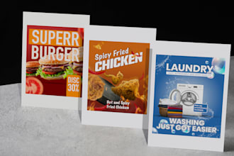 create poster and motion flyer for your business