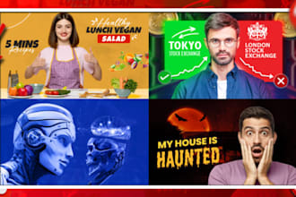 design best premium clickbait youtube thumbnail in 24 hours