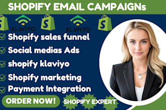 do professional shopify sales klaviyo email marketing campaign sales funnel cart