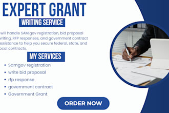 samgov registration, write bid proposal, rfp response, government contract