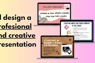 design an attractive and professional presentation