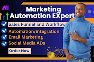 set up marketing automation using make com automation, gohighlevel, and zapier