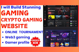 build promote your gaming website nft crypto gaming website