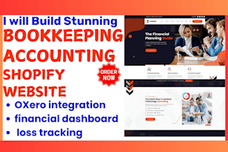build bookkeeping shopify website accounting wordpress website quickbooks