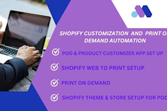 do a setup a high converting shopify pod store with product