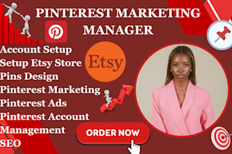 be pinterest marketing ads manager with pins board   for shopify etsy shop sales