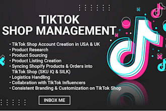 setup and manage shopify, tikok shop, dropshipping promote, boost shopify sales