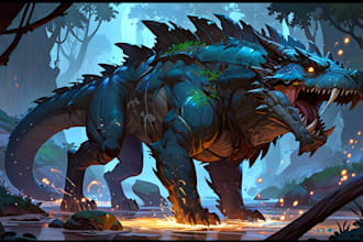 draw splash art and fantasy concept art dnd illustrations