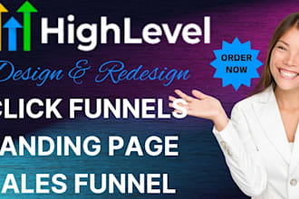 clone redesign gohighlevel website clickfunnels ghl sales funnel landing page VA
