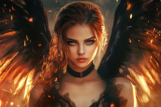 create beautiful digital fantasy art and illustrations