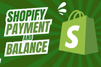 setup shopify payment and balance to your shopify store