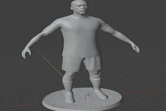 create high quality 3d sculpt model, action figure 3d head model for 3d printing