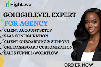 setup, manage gohighlevel agency account, ghl saas crm, ghl whitelabel dashboard