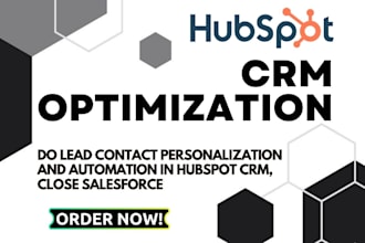 do lead contact personalization and automation in hubspot CRM, close salesforce
