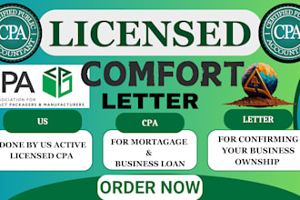 audit review financial statement, comfort letter, income verification tax return