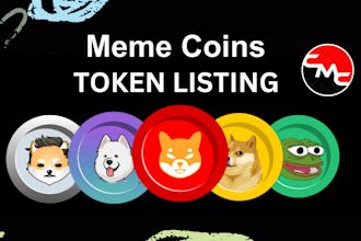 get your coin, token listed on cryptocurrency exchange, trustwallet, cmc and cg