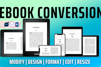 fix, do ebook conversion from word, pdf, indesign to epub mobi kpf kdp paperback