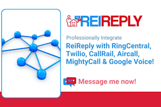 integrate reireply to ringcentral twilio callrail aircall mightycall googlevoice