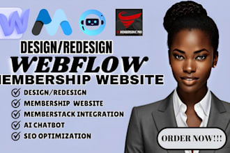 setup webflow memberstack, webflow membership website with ai chatbot,xano,wized