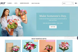 flower shopify bouquet store floral website florist store