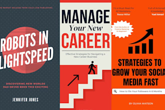 design a nonfiction book cover, ebook cover, and kdp cover