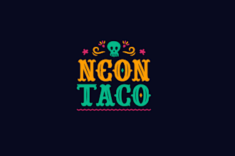 design trendy taco bar logo