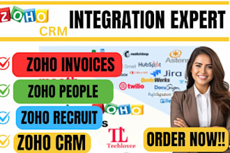 setup and customize zoho one, zoho people, zoho recruit, zoho crm