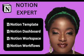 create notion template notion workflows notion workspace virtual assistant ai VA