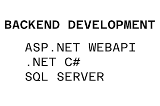 do backend app development using asp net webapi csharp mssql