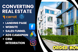 generate real estate leads investor carrot website oncarrot landing page funnel