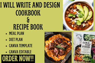 do recipe book writer, cookbook writer, cookbook design, cookbook formatting