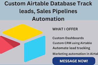 do custom airtable database track leads sales pipelines automation with airtable