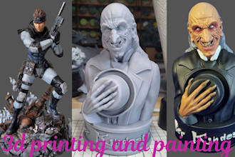 model 3d miniature painting and printing figurine tabletop for you