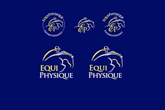 design dynamic creative horse rider logo