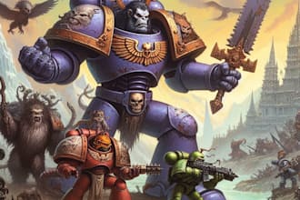 draw you as your favorite space marine chapter 40k warhammer