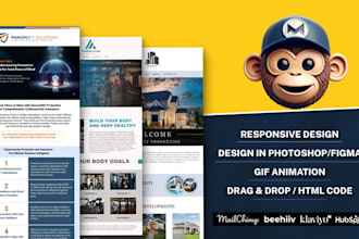 design mailchimp email template and newsletter design