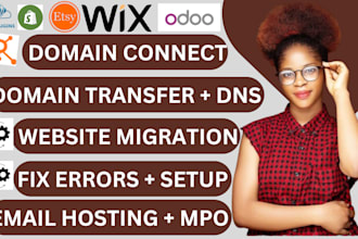 migrate transfer fix connect domain email hosting shopify wordpress migration