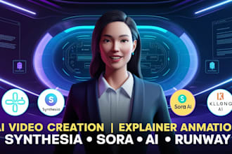 do ai video creation ai image animation synthesia sora kling ai runway invideo
