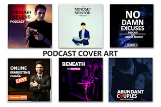 design an attractive podcast cover art