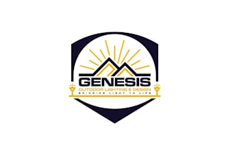 design modern luxury outdoor lighting logo