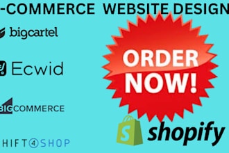 build professional bigcartel, ecwid, shopify, bigcommerce, shift4shop