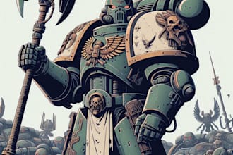 create your warhammer 40k character illustration