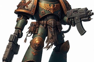 draw you as favorite space marine 40k warhammer art