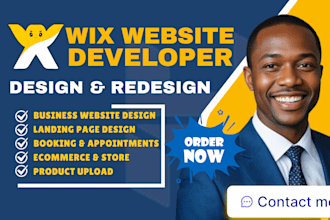 wix website design wix website redesign wix studio wix expert godaddy hostinger