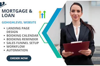 setup mortgage gohighlevel website loan ghl landing page ghl sales funnel