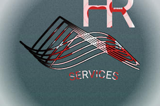 design abstract 360 HR logo