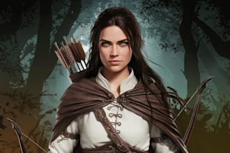 make beautiful sci fi, fantasy, dnd character portraits